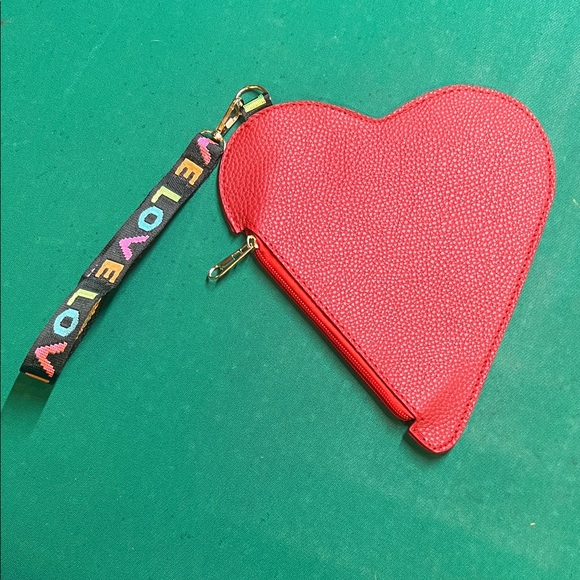 Handbags - Heart-Shaped Red Clutch
